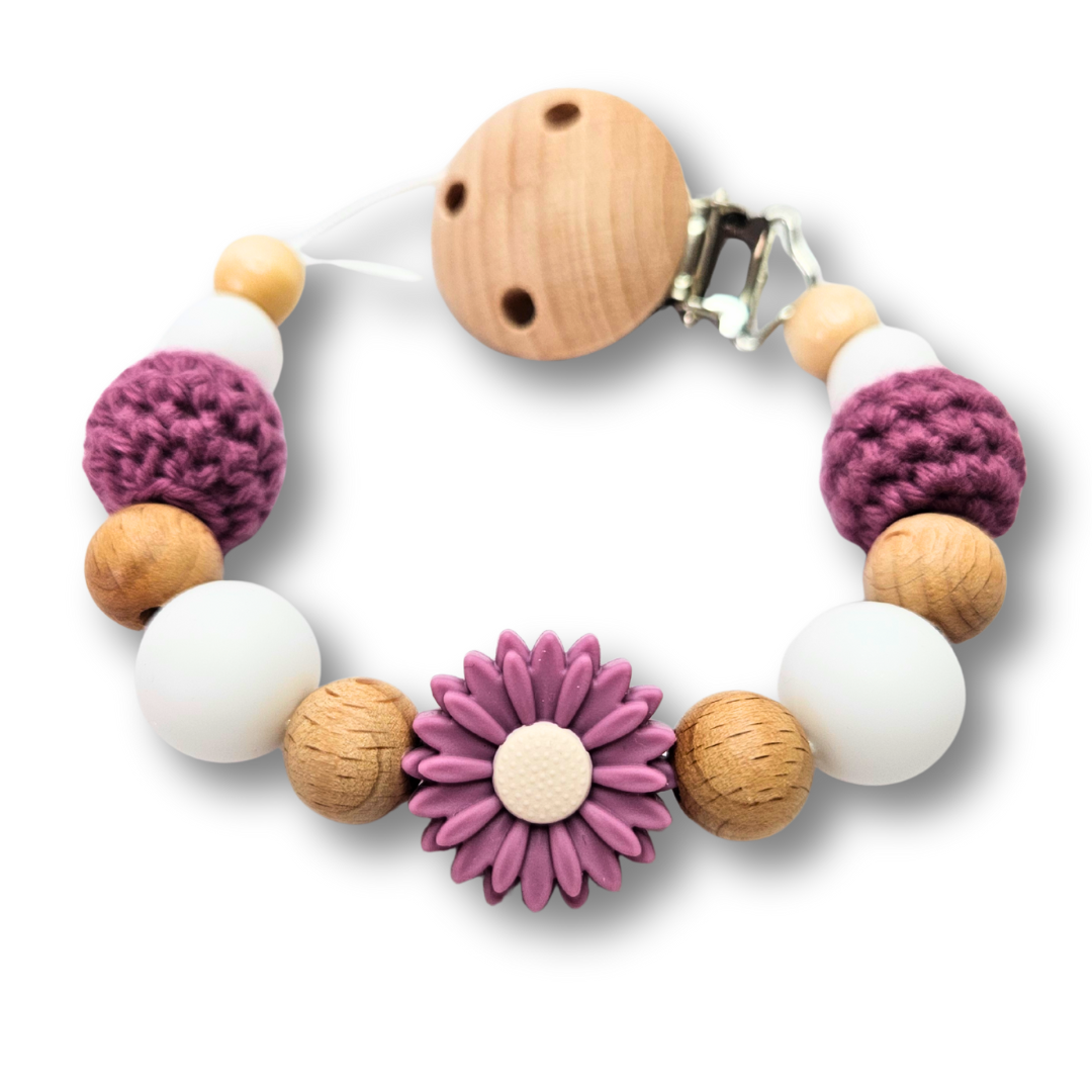 Schnullerkette-Blümchen - LovelyMoments