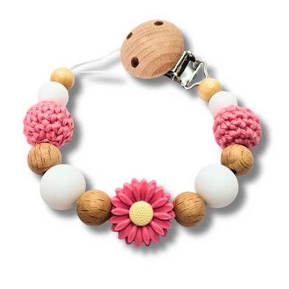 Schnullerkette-Blümchen - LovelyMoments
