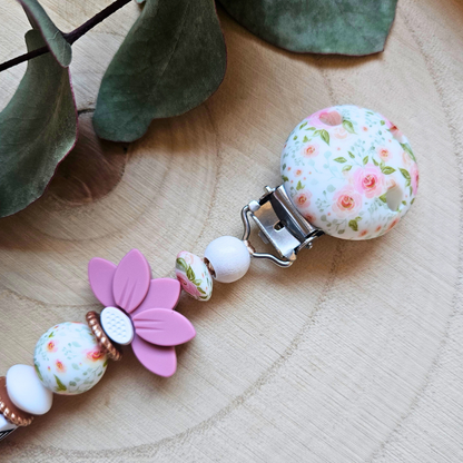 Schnullerkette-Flora - LovelyMoments
