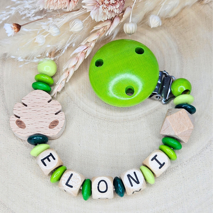 Schnullerkette-Holz Natur-Tierchen - LovelyMoments