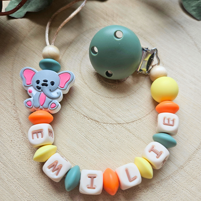 Schnullerkette-Safari Tiere - LovelyMoments