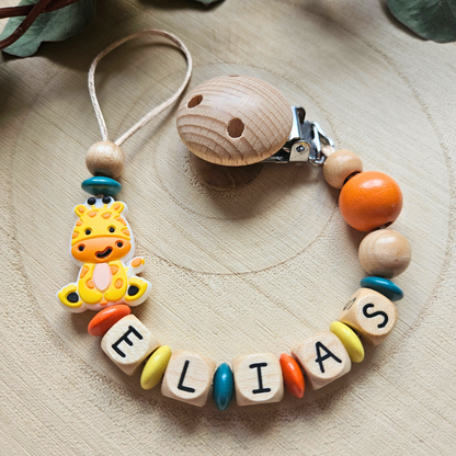 Schnullerkette-Safari Tiere - LovelyMoments