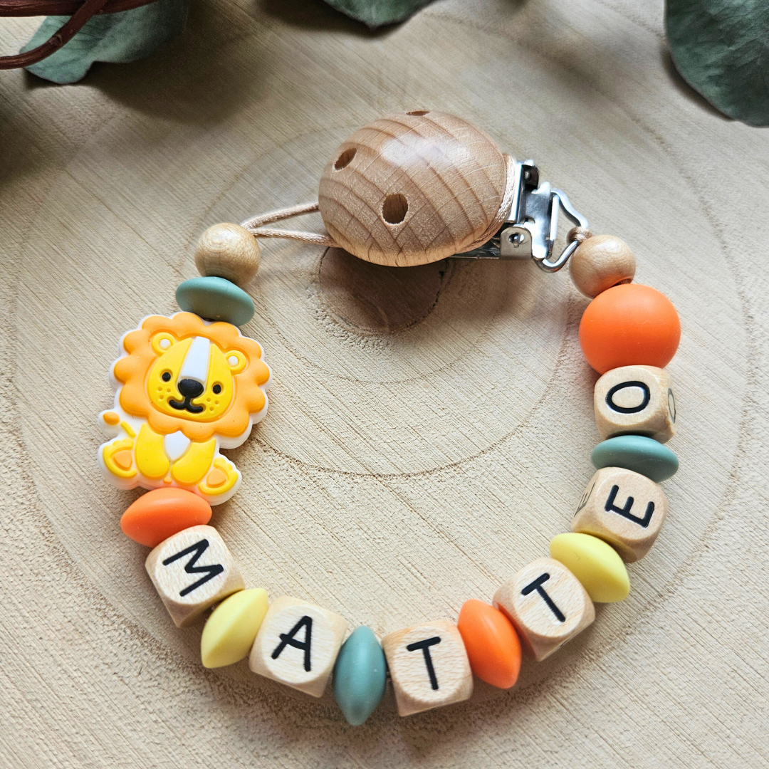 Schnullerkette-Safari Tiere - LovelyMoments