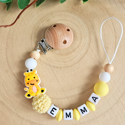 Schnullerkette-Giraffe - LovelyMoments