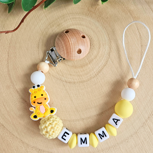 Schnullerkette-Giraffe - LovelyMoments