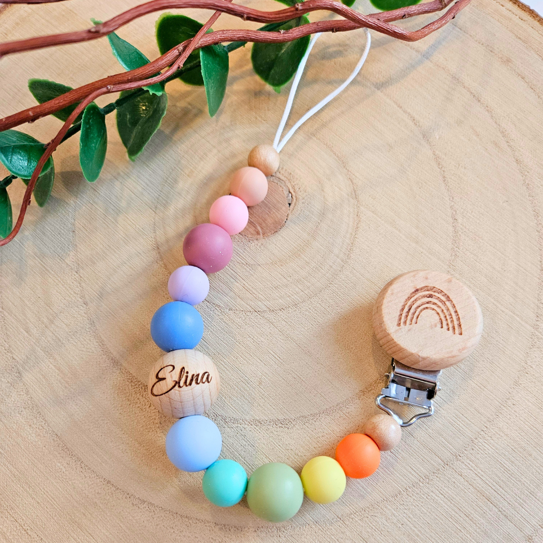 Schnullerkette-Regenbogen - LovelyMoments