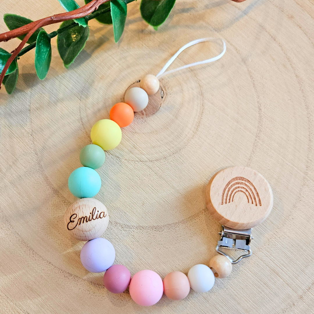 Schnullerkette-Regenbogen - LovelyMoments