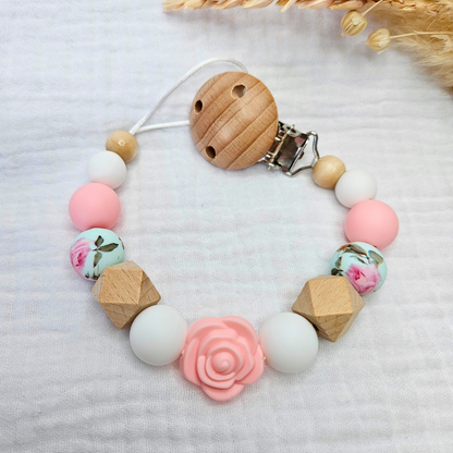Schnullerkette-Rose - LovelyMoments