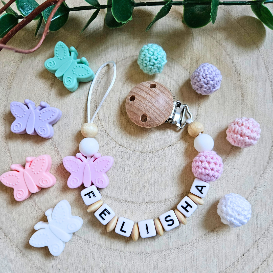 Schnullerkette-Schmetterling - LovelyMoments