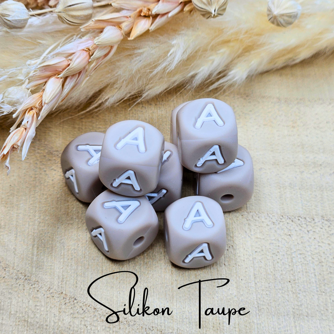 Schnullerkette Holz I Love Mom/Dad Weiß - LovelyMoments