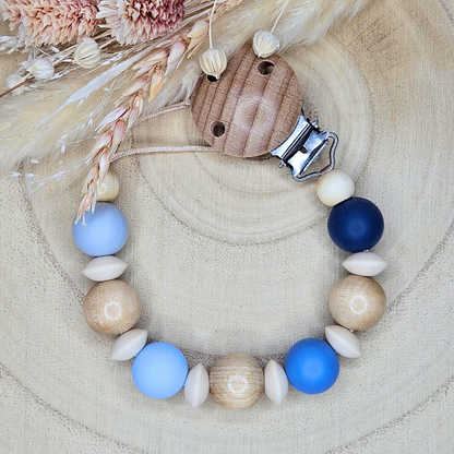 Schnullerkette-Silikonperlen 4 Farben - LovelyMoments