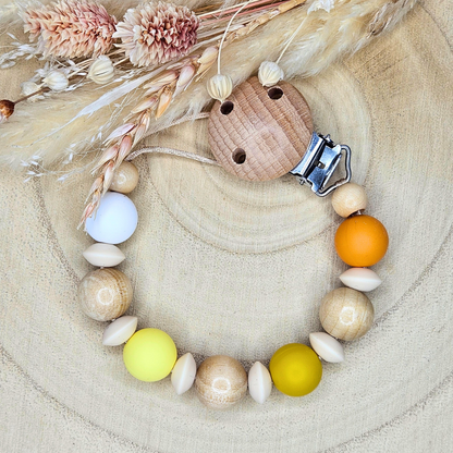 Schnullerkette-Silikonperlen 4 Farben - LovelyMoments