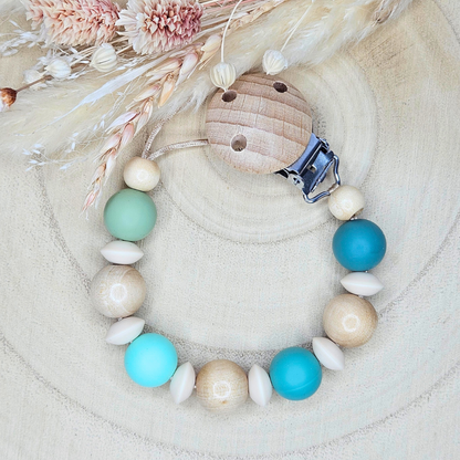 Schnullerkette-Silikonperlen 4 Farben - LovelyMoments