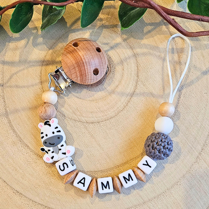 Schnullerkette-Zebra - LovelyMoments