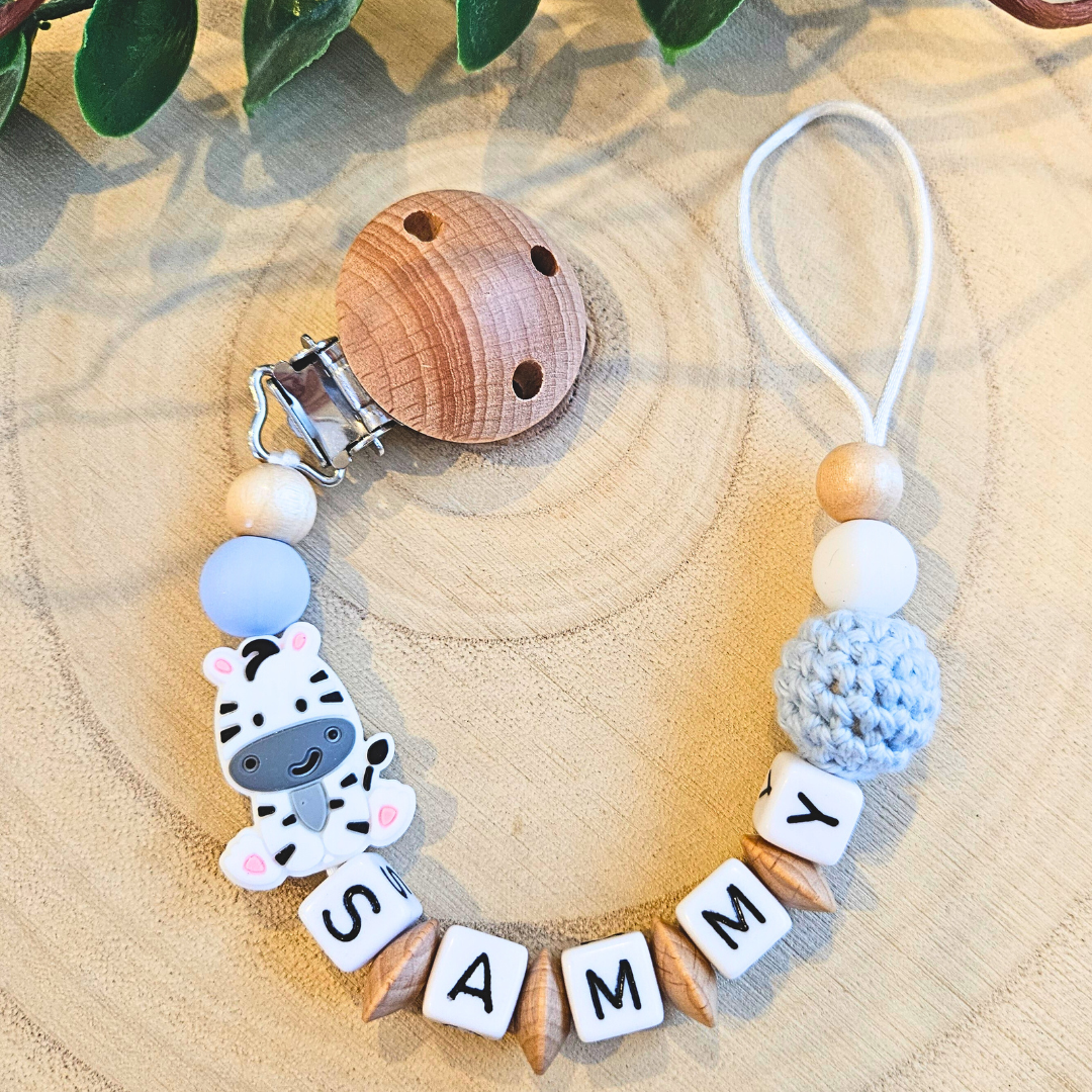 Schnullerkette-Zebra - LovelyMoments