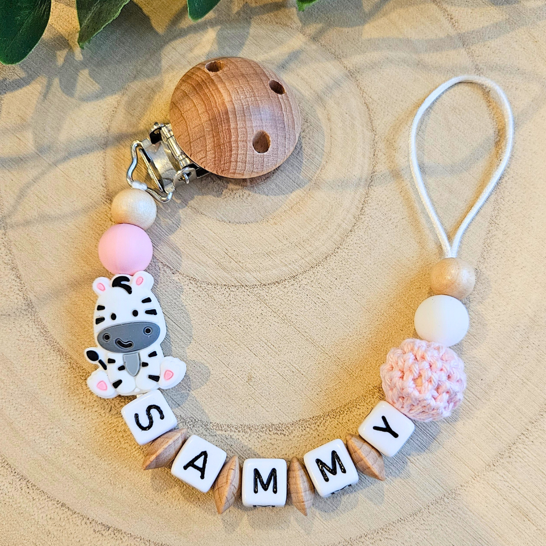 Schnullerkette-Zebra - LovelyMoments