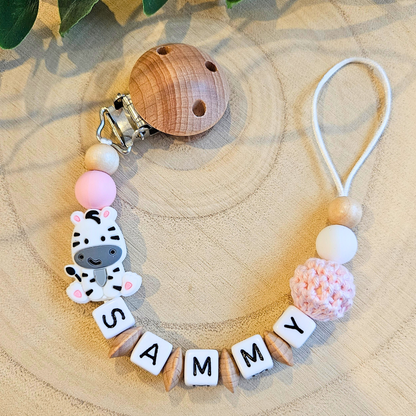 Schnullerkette-Zebra - LovelyMoments