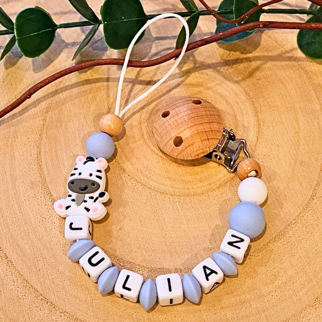 Schnullerkette-Zebra - LovelyMoments