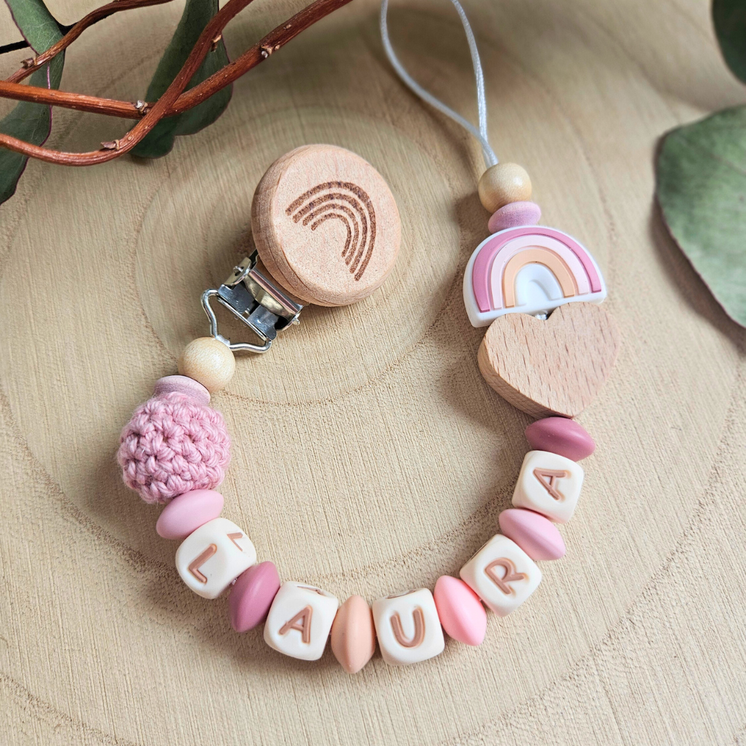 Schnullerkette-Regenbogen - LovelyMoments