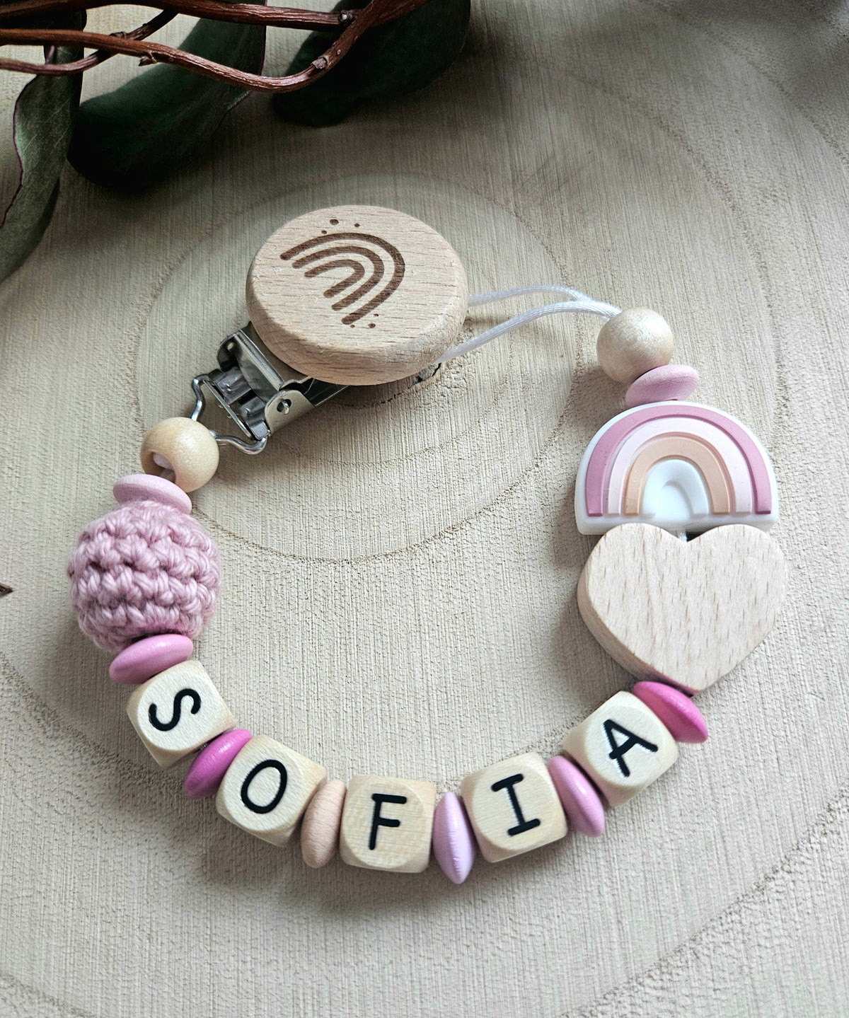 Schnullerkette-Regenbogen - LovelyMoments