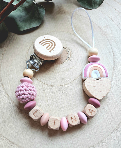 Schnullerkette-Regenbogen - LovelyMoments