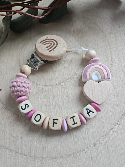 Schnullerkette-Regenbogen - LovelyMoments